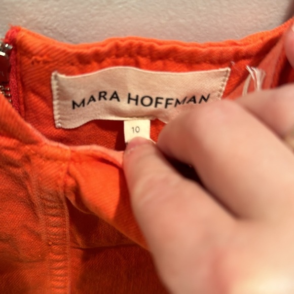 NWT Mara Hoffman Milla Denim Corset Top in Poppy - Picture 7 of 7